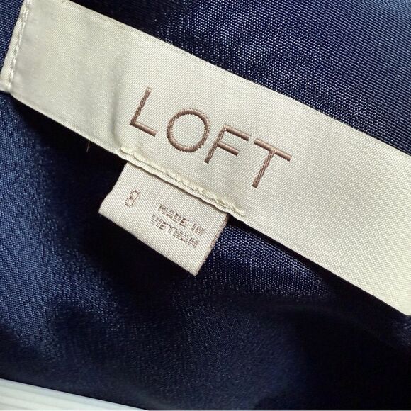 Loft floral leaf tie front midi dress - Picture 2 of 6